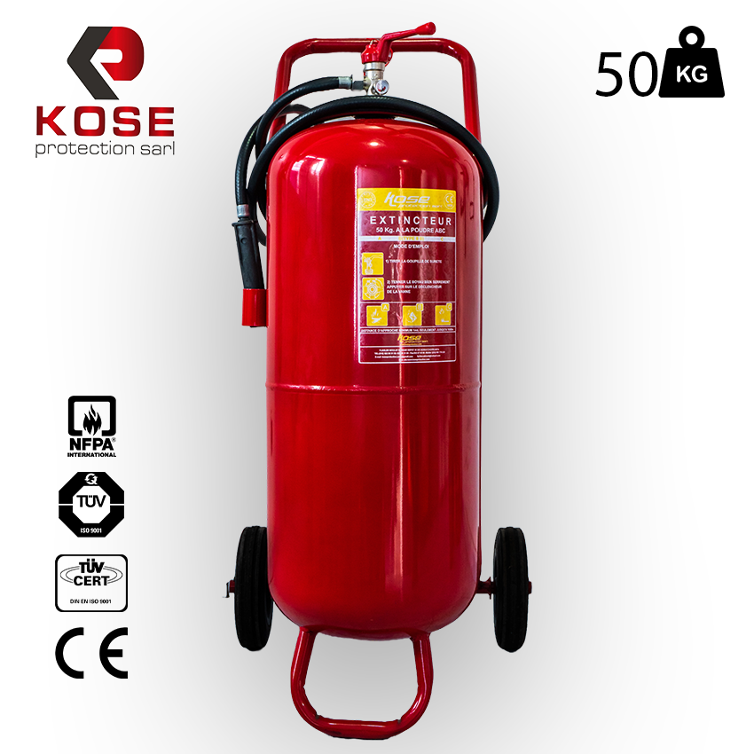 Extincteur ABC CHARGER A LA POUDRE 50KG